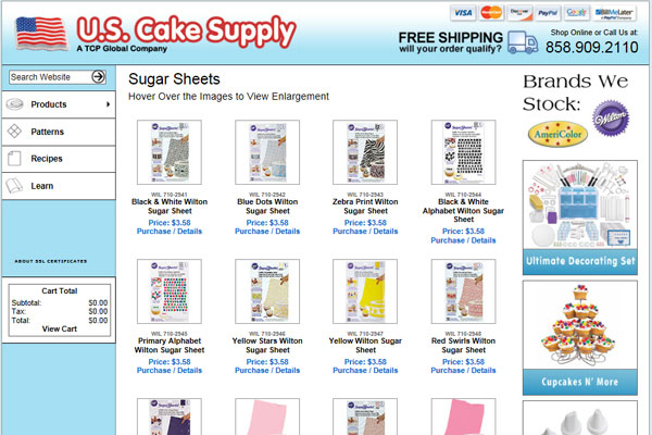 sugar sheets